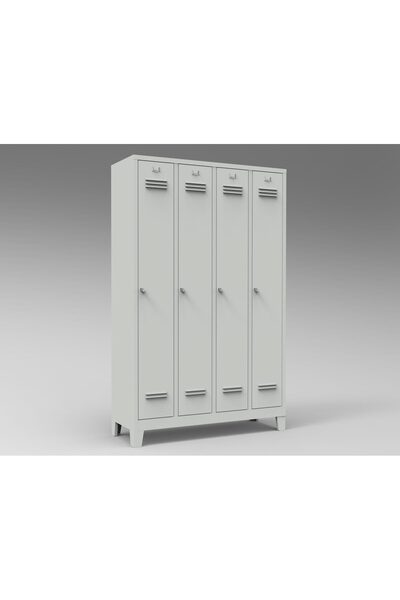 IŞIN ÇELİK EŞYA Boydan Dörtlü Soyunma Dolabı