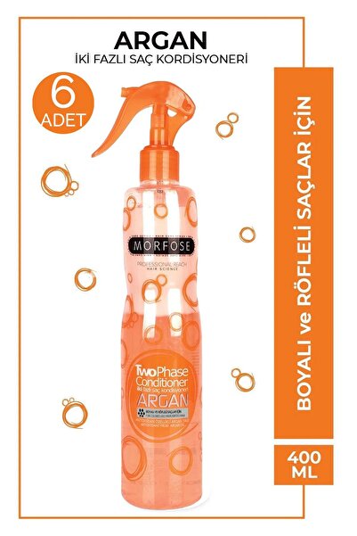 Morfose Argan Sıvı Saç Kremi 400 ml 6 Adet