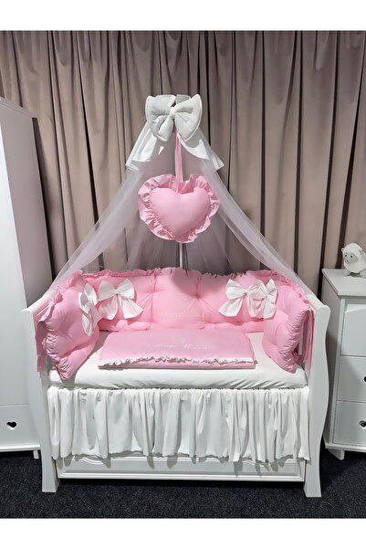 PeppiBambini Personalized crib linen 11 pieces ROYAL Pink -