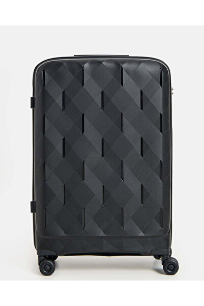 REDTAG حقيبة سفر سوداء بعجلات (28 بوصة)