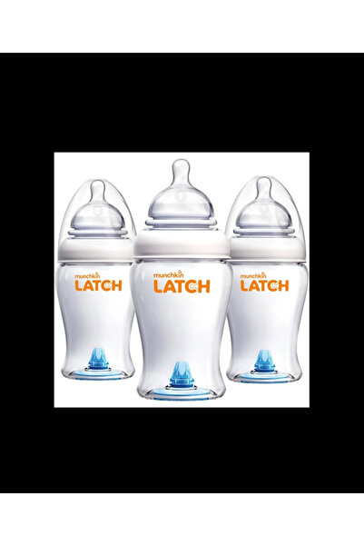 Munchkin Latch Baby Feeding Bottle 8oz / 240ml Anti-Colic Silicone Nipple – 3...