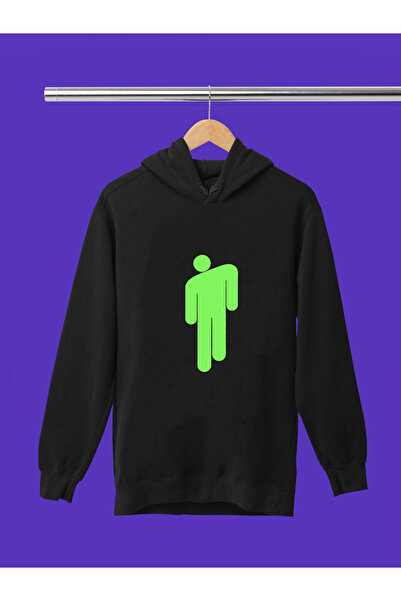 MAGORS سويت شيرت للأطفال بغطاء للرأس مطبوع عليه بيلي إيليش، مصنوع من 3 خيوط ب...