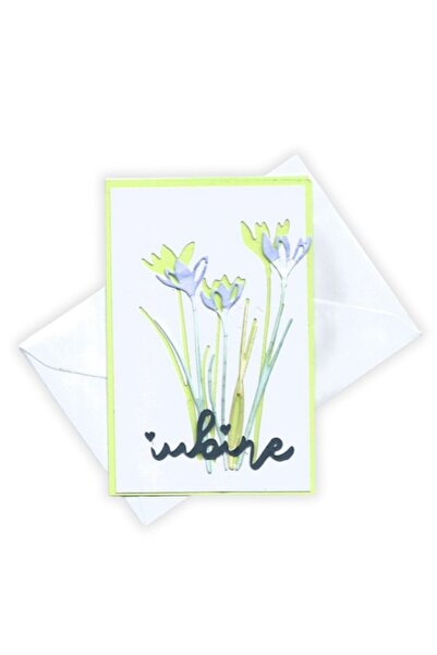 MargotshopArt Handmade Greeting Card "Snowdrops Blooming - Love for March 8"