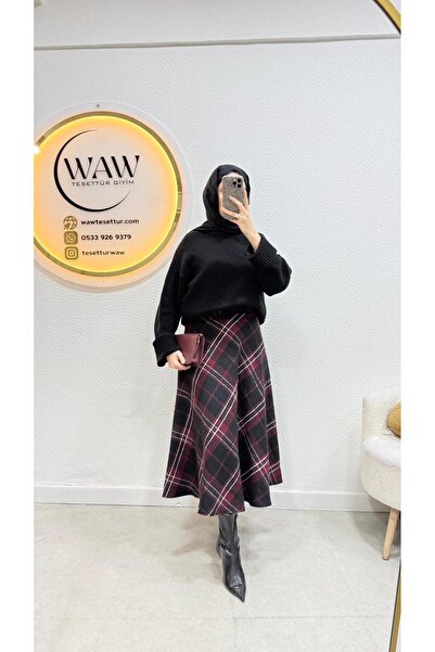 waw tesettür Tesettür Ekose Etek