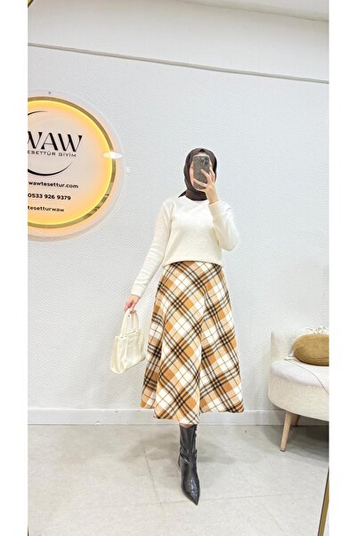 waw tesettür Tesettür Ekose Etek