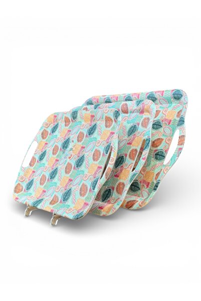 cc bin shihon Serving trays, 3 rectangular trays made of durable, crack-resis...