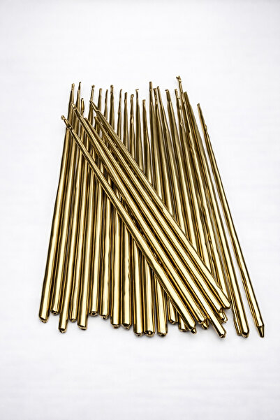 Ege Concept Life 20'li Paket 15 cm Gold Pasta Mumu - Altın Sarısı Doğum Günü ...