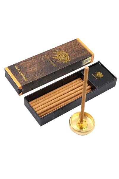 Bakhoor BoSidin أعواد بخور خشب العود الكمبودي مع مبخرة نحاسية - A75-1