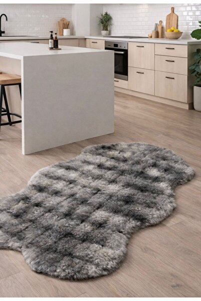 SHAL HOME Rabbit Fur Bubble Decorative Post-Washable Carpet