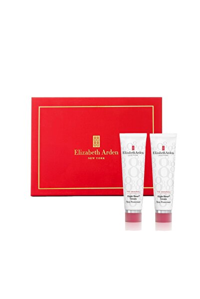 Elizabeth Arden كريم مرطب للوجه يحمي البشرة لمدة ثماني ساعات، مجموعة هدايا مك...