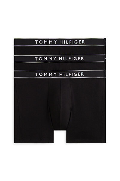 Tommy Hilfiger سروال داخلي أسود ثلاثي الطبقات Dtm