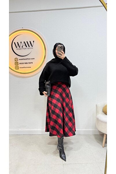 waw tesettür Tesettür Ekose Etek