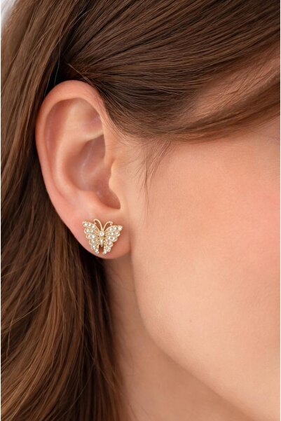 chitakı Xuping kelebek çivi küpe