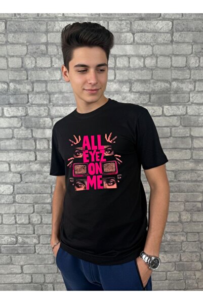 barsdepo ALL EYEZ ON ME Tricou imprimat unisex pentru copii / adulți (CU CADO...