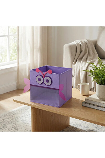 Altınkayaticaret 2 Pieces Purple Color Owl Patterned Felt Box 27*27*27 cm Dim...