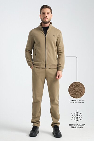 Shooter Sportswear Khaki Winter Men's Tracksuit Set Thermosoft Technology Lam...