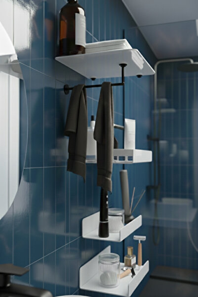 STANDORA Plexiglass Acrylic Organizer White Shelf 3mm - Bathroom Organizer Gh...