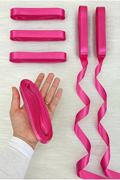 ZEYMERADE Panglică din satin fucsia 2 cm 10 metri, Bohça Zestre Nuntă Henna S...