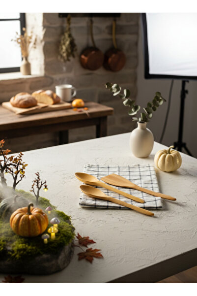 Home Genuine Boxwood Wooden Spoon and Serving Set