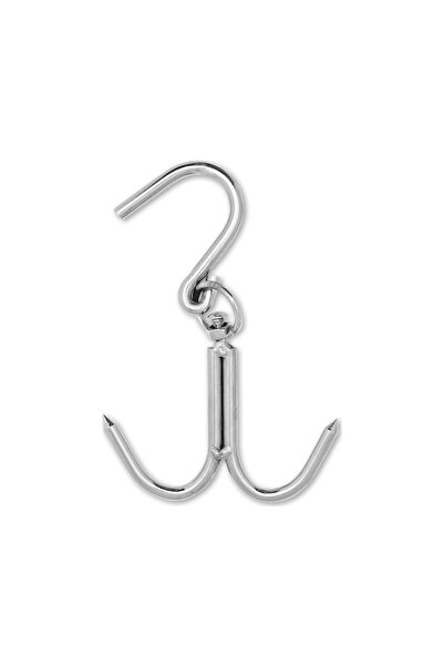 GenelTedarik Çengel Çelik, Krom Kaplama Dönerli, Çiftli Et Çengeli 10mm