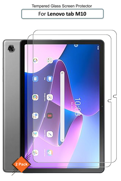 Generic عبوة من قطعتين من واقي شاشة زجاجي مقوى ممتاز لجهاز لينوفو تاب M10 - 1...