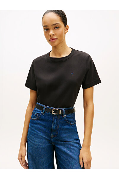 Tommy Hilfiger Black Boxy Interlock Ss C-