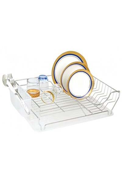 Raki Dish and plate dryer 1 level chrome SELEKT DUZ 33x46x14cm