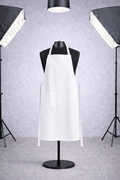 NETTOİŞ مريلة عمل بحزام حول الرقبة للمطبخ والطهاة وعمال التنظيف والنوادل والطهاة
