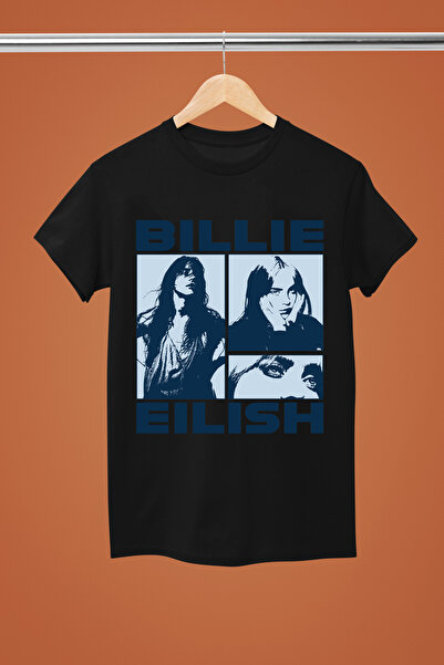 MAGORS BILLIE EILISH BASKILI PAMUKLU KISA KOLLU REGULAR KALIP GENÇ VE ÇOCUK T...