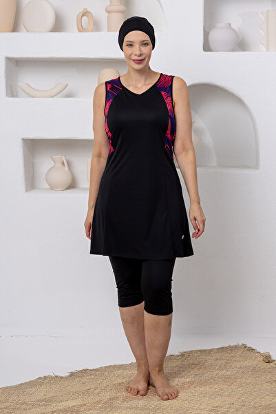 ROZAMAY Elowen ελαστικό ύφασμα Αμάνικο Ολόσωμο Μαγιό Χιτζάμπ 3806