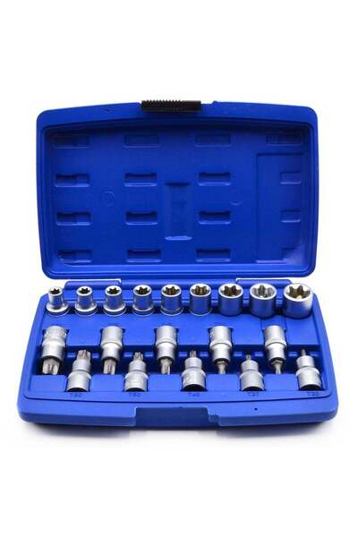 GEKO SET TUBULARE SI BITI TORX 19 PIESE 1/2''