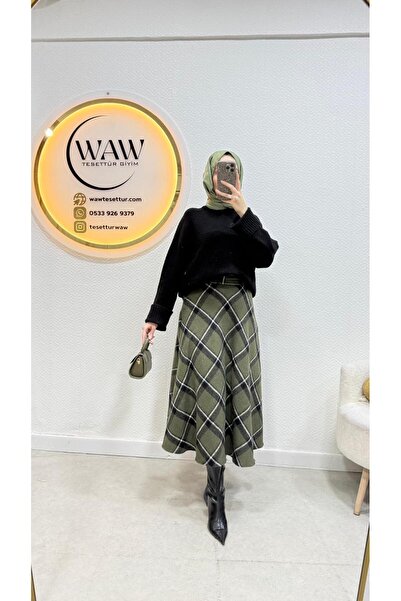 waw tesettür Tesettür Ekose Etek