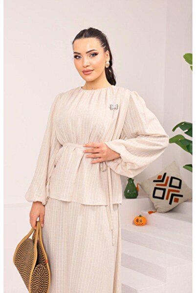 Dadali Striped Modern Suit Stone with Accessories