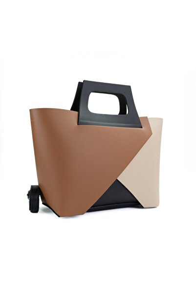 Posete Fagaras Mathilda Leather Purse - Camel, Genuine Leather Office Bag, Ha...