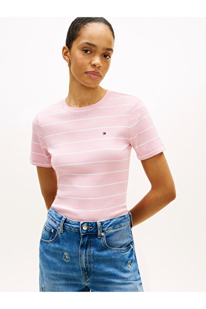 Tommy Hilfiger Pink Slim Cody C-Nk Ss