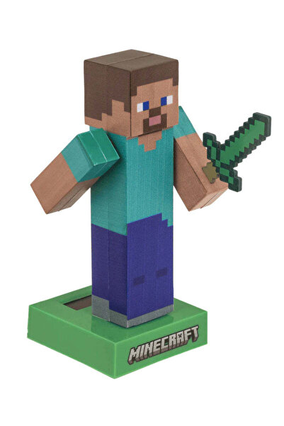 Out Of The Blue Solar Decoration Figure, Minecraft Steve, for Indoor