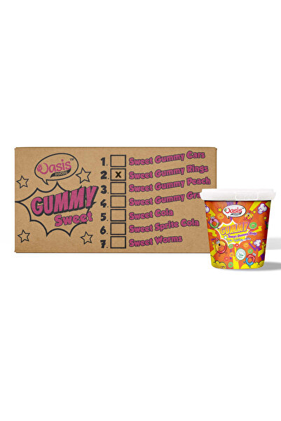 Oasis Sweet Rings Gummies Carton (160g x 24 pcs)