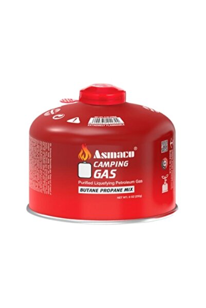 Asmaco Camping Gas Canister Butane Propane Mix Red 1 Pc