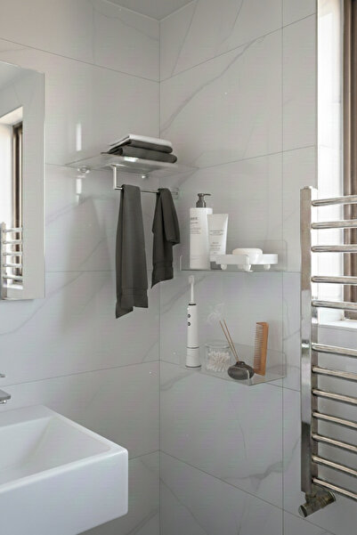 STANDORA Plexiglass Acrylic Organizer Transparent Shelf 3mm - Bathroom Organi...