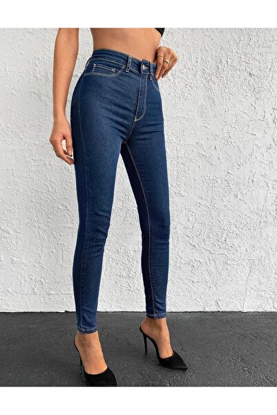 KENE JEANS Comfortable Fit Skinny Fit Jeans Without Pockets