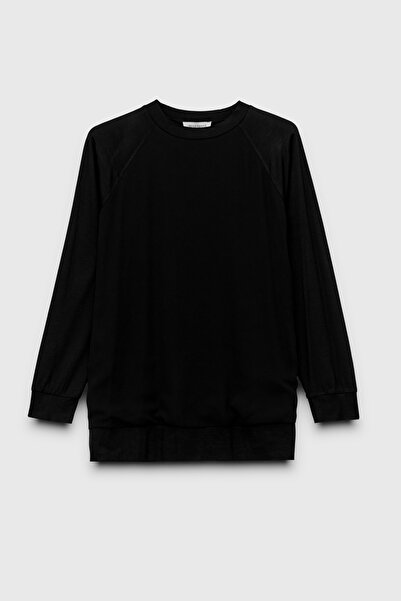 Setrms Şifon Detaylı Penye Bluz