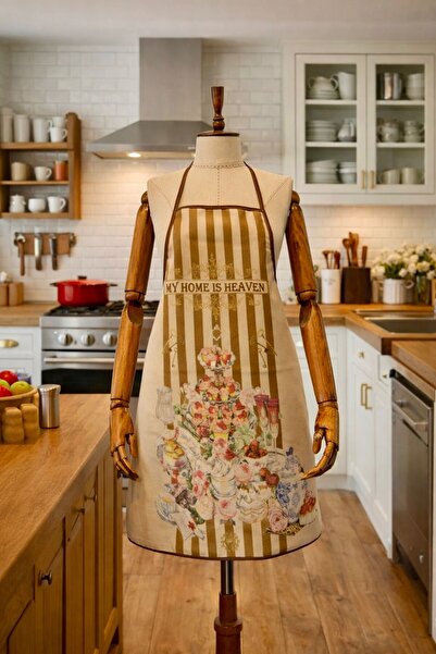 Limon Soft Dijital Baskılı Su Sıvı Geçirmez Leke Tutmaz Mutfak Önlüğü Heaven