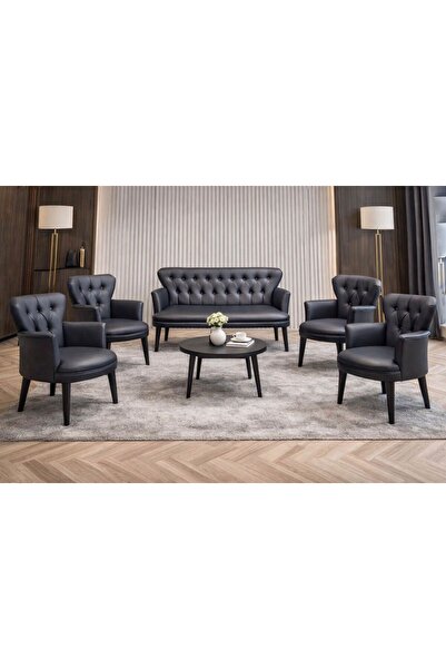 VENQM Deri Ofis Takımları ,bekleme salonu ,ofis klinik kafe otel balkon takımı