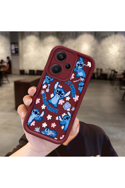 ucuc حافظة Redmi Note 13 Pro Plus متوافقة مع غطاء من السيليكون باللون الأحمر ...