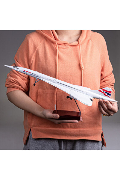 ehobim British Airways Concorde Jet Yolcu Uçağı Model Uçak 1/125 Ölçek 50cm