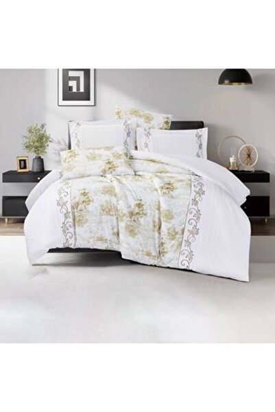 Pazar Home Bedding Leona Bazaar Home 6-piece embroidered double bedsheet set,...