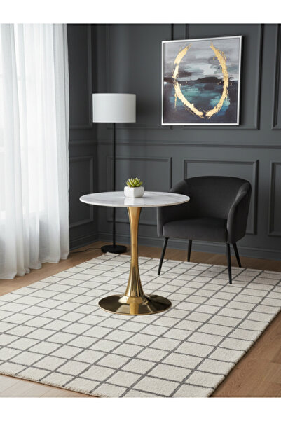 Bec4 Round ceramic marble coffee table - luxurious modern design