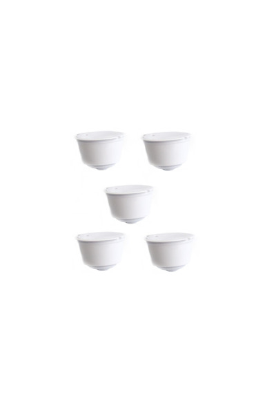 OEM Set of 5 coffee capsules, reusable, refillable, Dolce Gusto compatible, w...