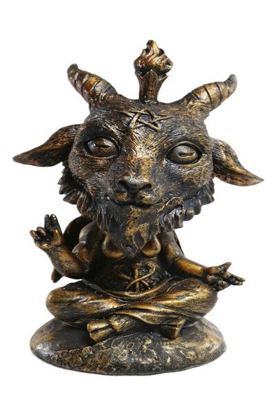 Ebros Gift تمثال إيبروس المرح ذو الرأس المتأرجح، ماعز السبت من مينديس سامائيل...