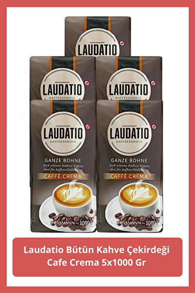 Laudatio Bütün Kahve Çekirdeği Cafe Crema 5x1000 Gr
